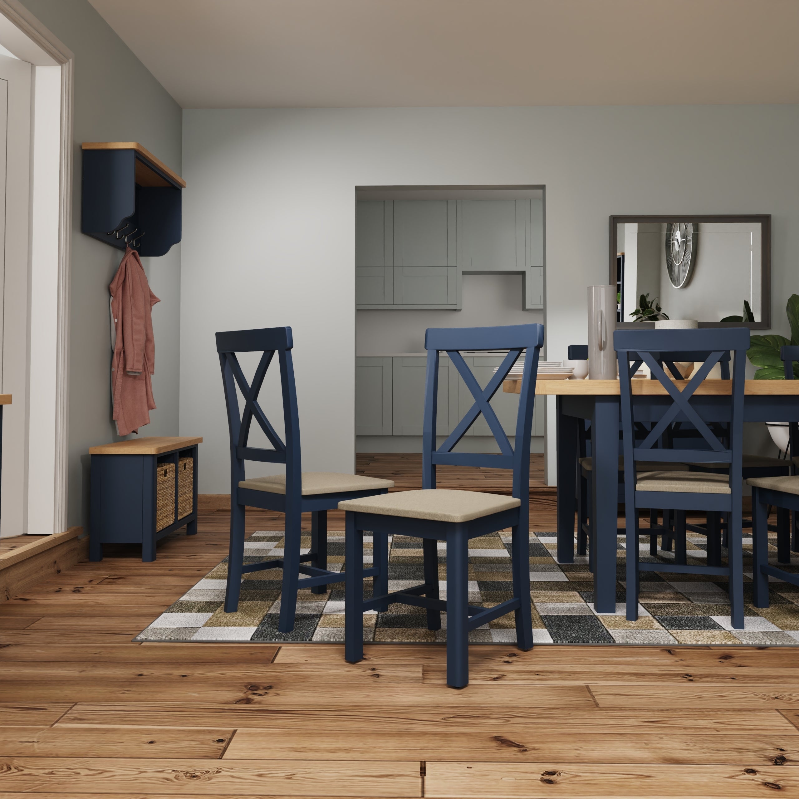 RA Dining Blue – Chair (Pair) – Essentials
