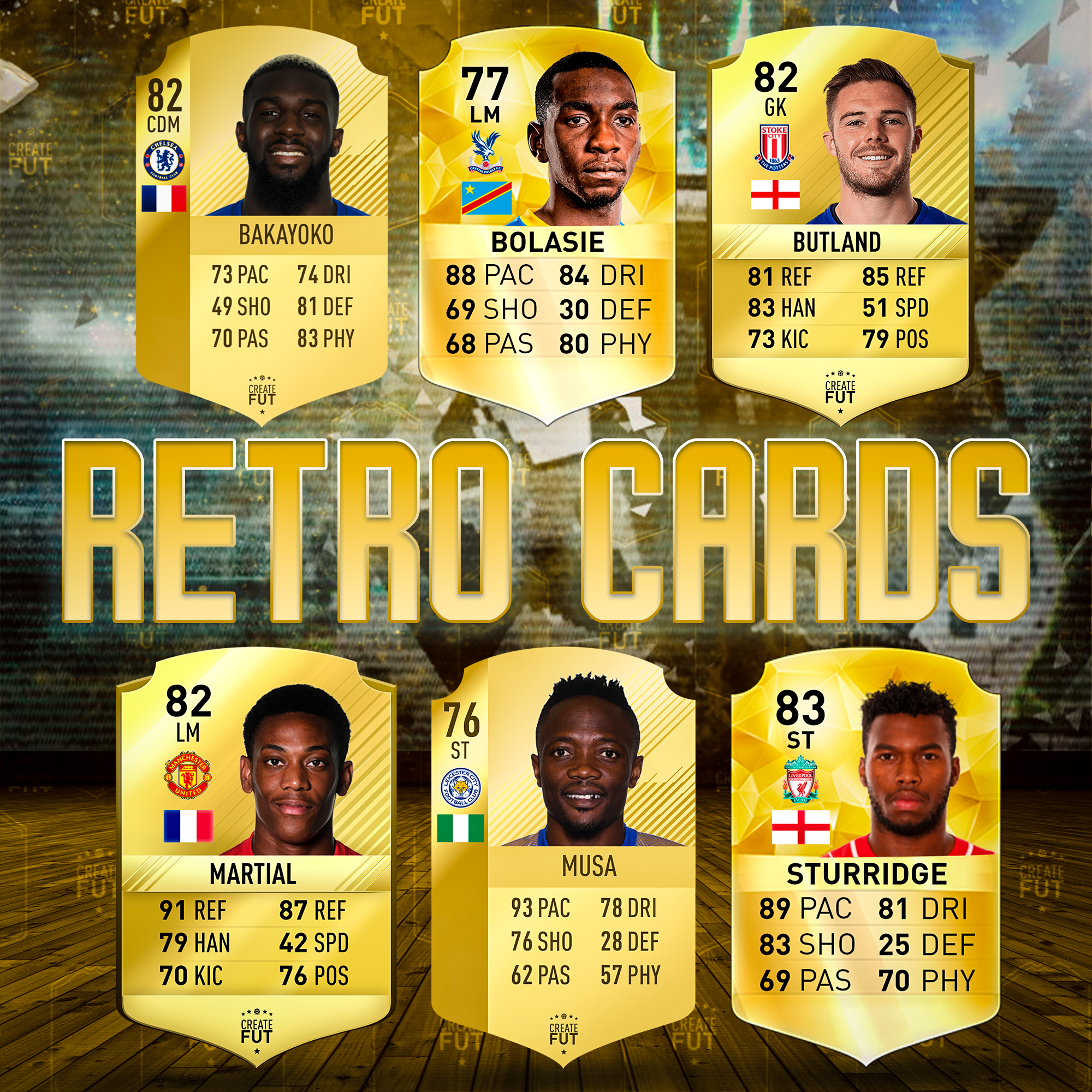 Retro Cards – A4 | (21cm x 29.7cm) – Create FUT