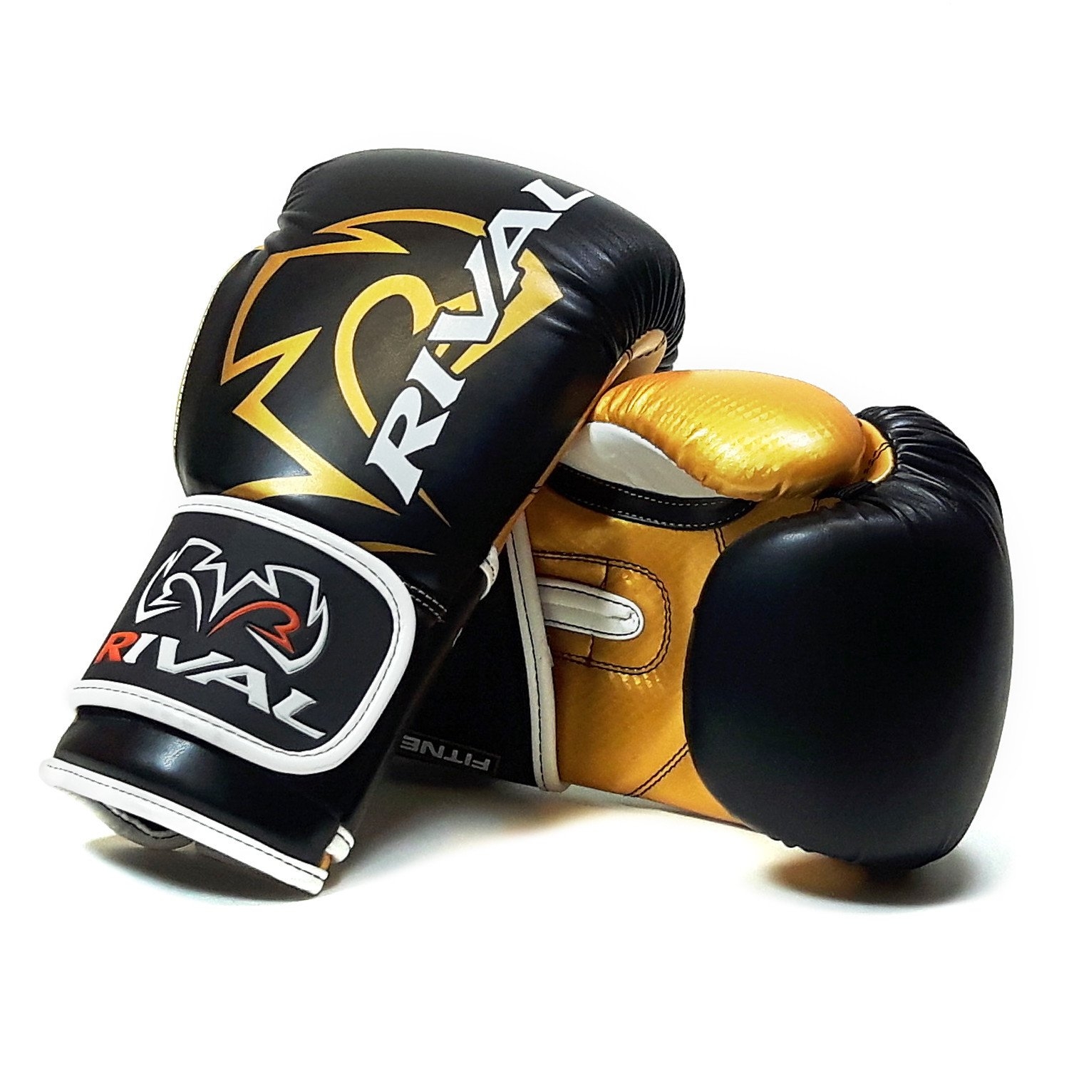 Rival Rb7 Fitness Bag Training Boxing Gloves Black Gold  – Size: 16 – Adult – Unisex