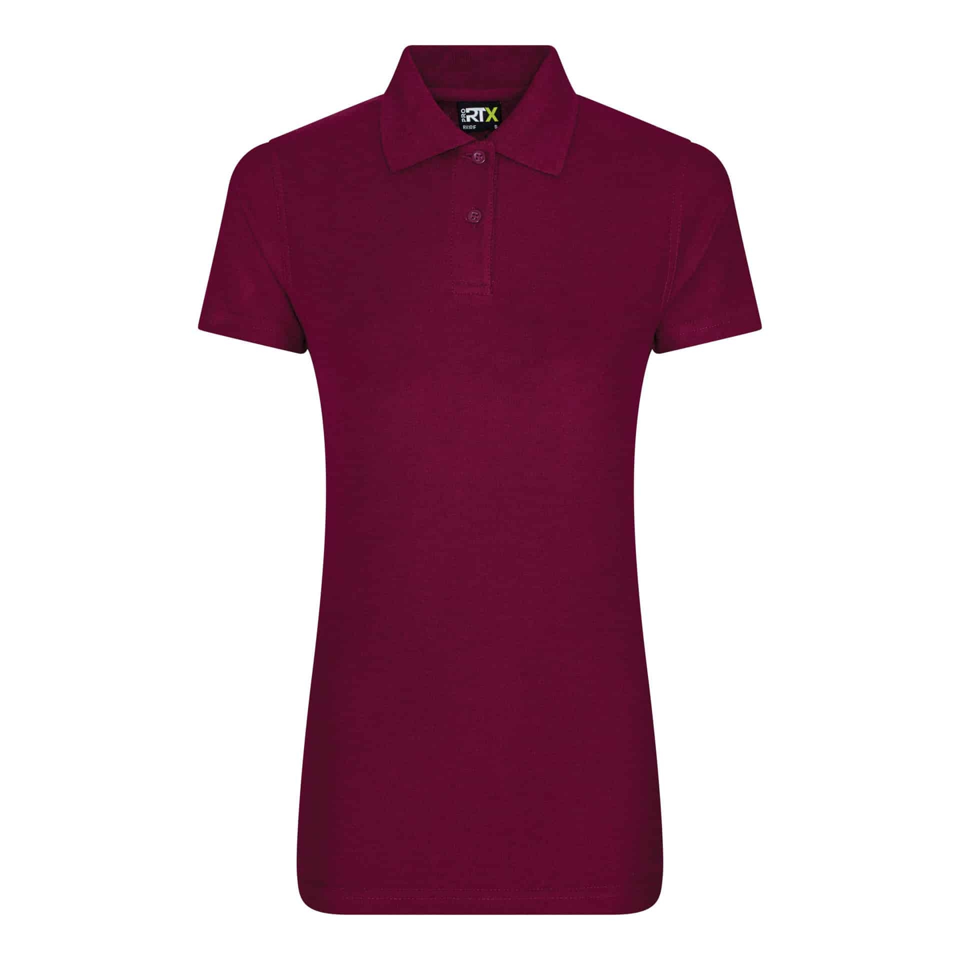 ProRTX Women’s Pro Polo Shirt – Burgundy – S – Uniforms Online