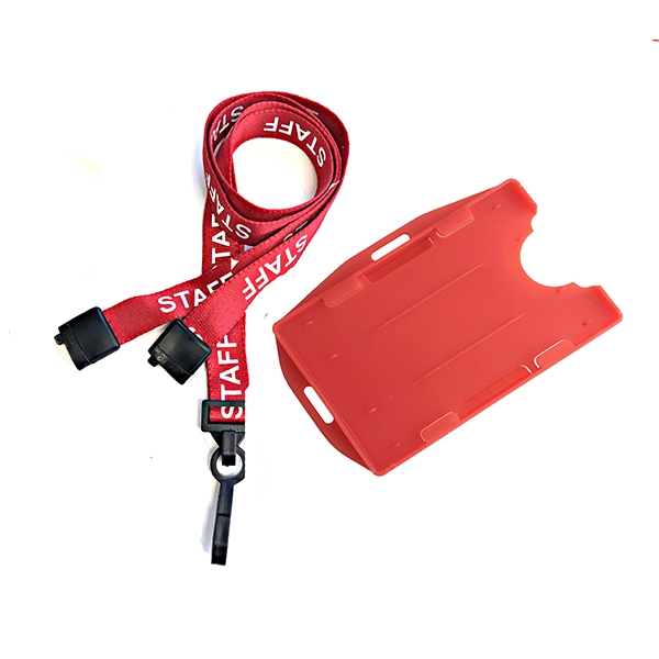 Staff Lanyard & DS Holder – Red – Staff Lanyards & Visitor – PCL Media