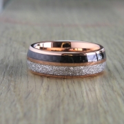 The Rosie Black Polished Tungsten 8mm Mens Wedding Wonder Ring UK U / US 10 / 8mm – Rock Solid Rings