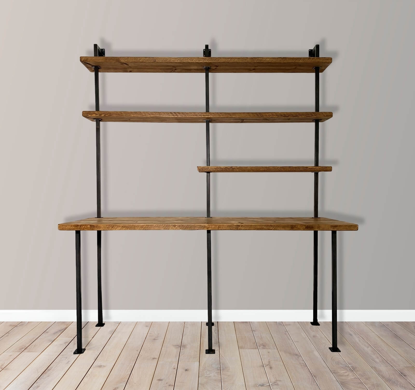 BOX-IT-08 Industrial Office Desk – 66cm Depth Desktop, 180cm – Acumen Collection