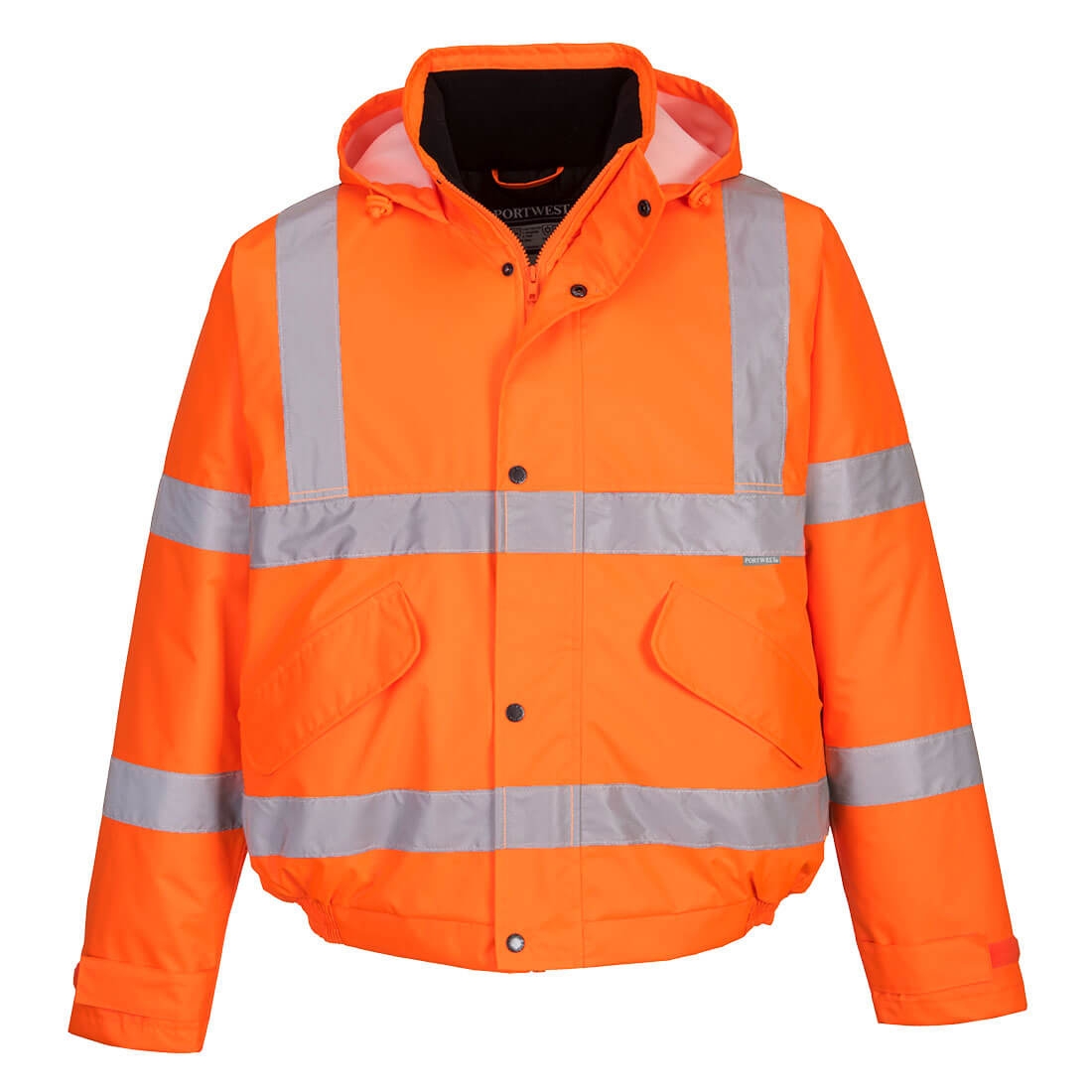 Hi-Vis Bomber Jacket Orange – M – Work Safety Protective Equipment – Portwest – Regus Supply