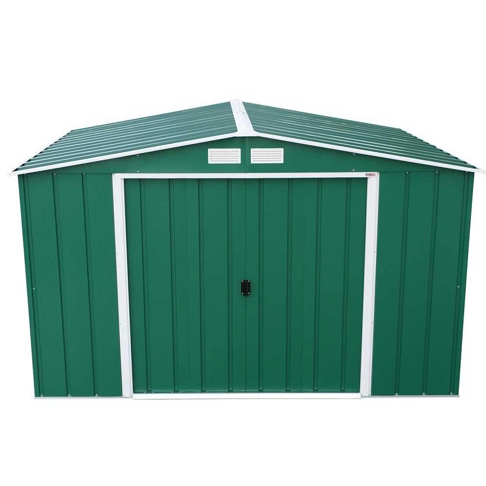 Sapphire 10 x 8 Metal Shed – Green – Steel – Spearhead Outdoors