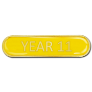 Year 11 Bar Badge Yellow – School Badges UK