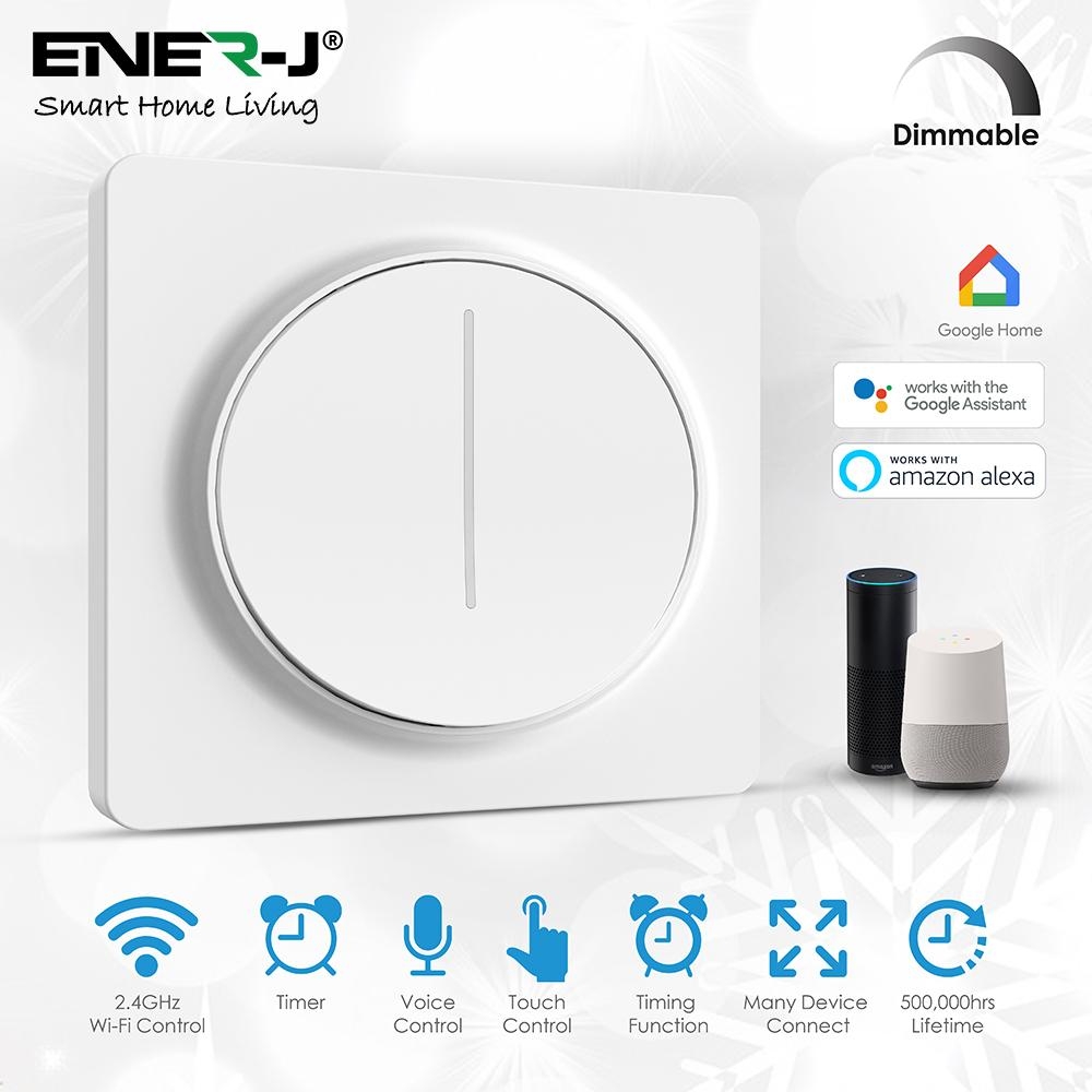 Smart WiFi Dimmable Touch Switch – Smart Light Switch – Smart Home – Ener-J – Spare And Square