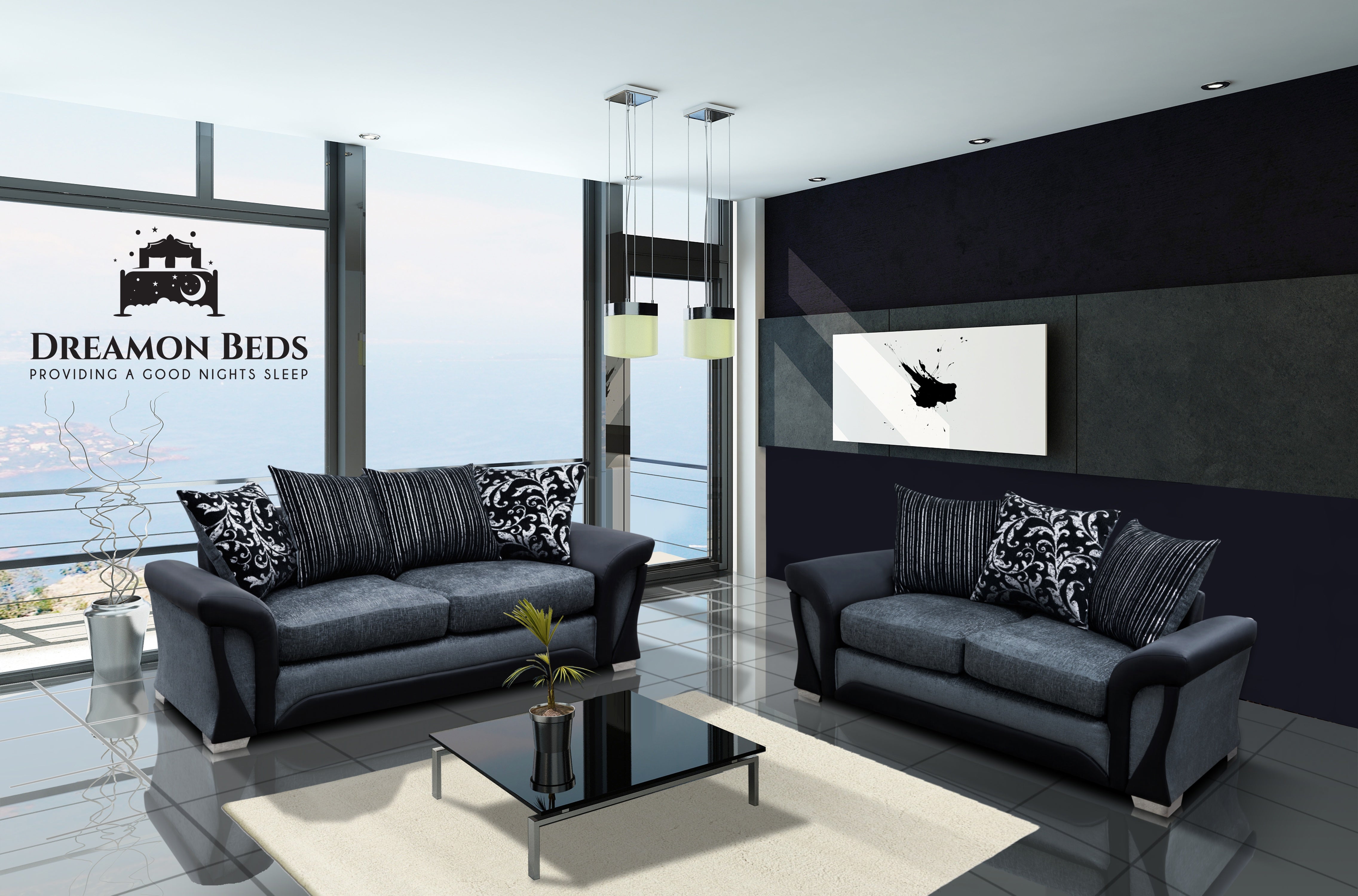 Luxury Designer Shannon Sofa – Available In A Range Of Combinations – Dreamon Beds