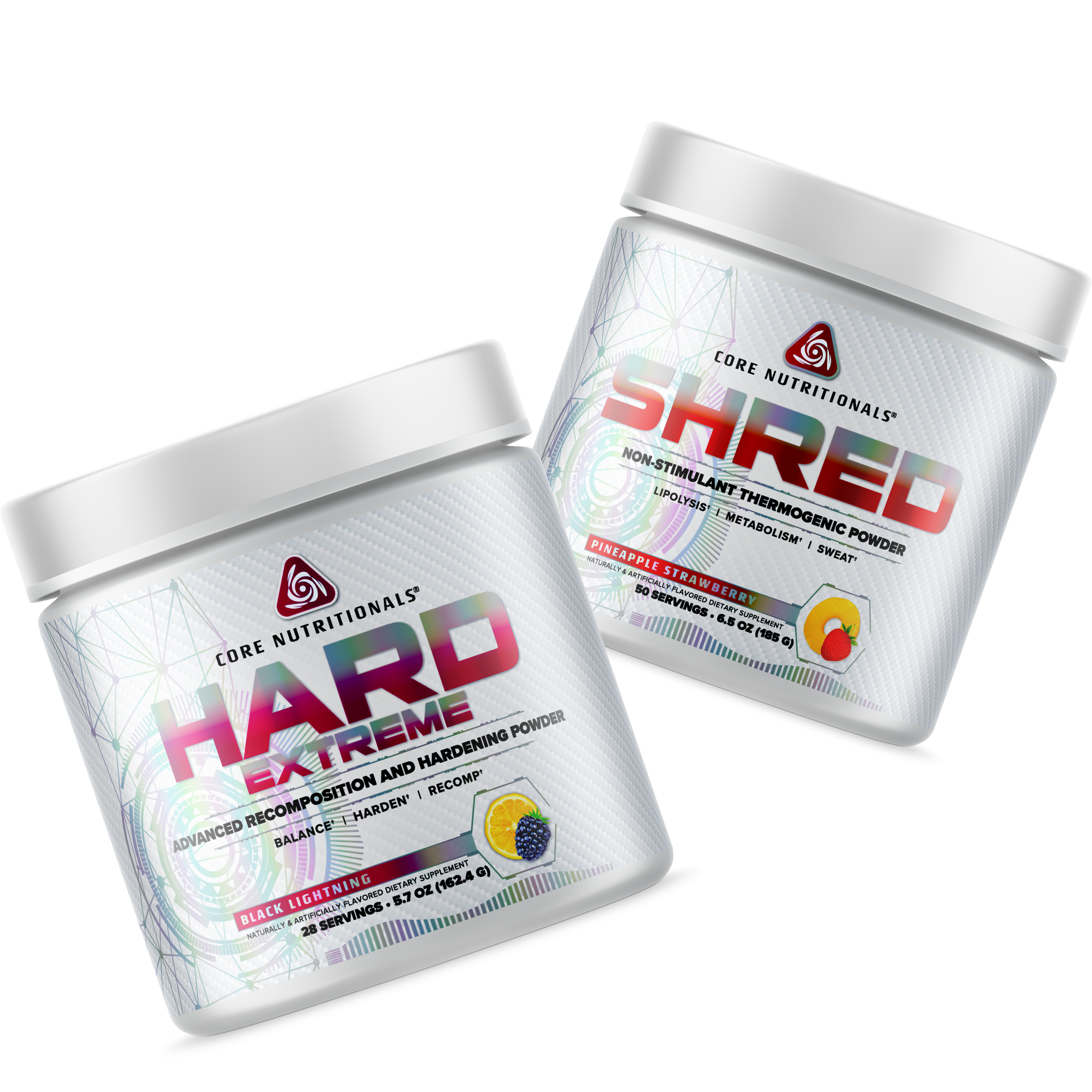Core Nutritionals THE SHRED & HARD EXTREME STACK – Fat Burner – Professional Supplements & Protein From A-list Nutrition