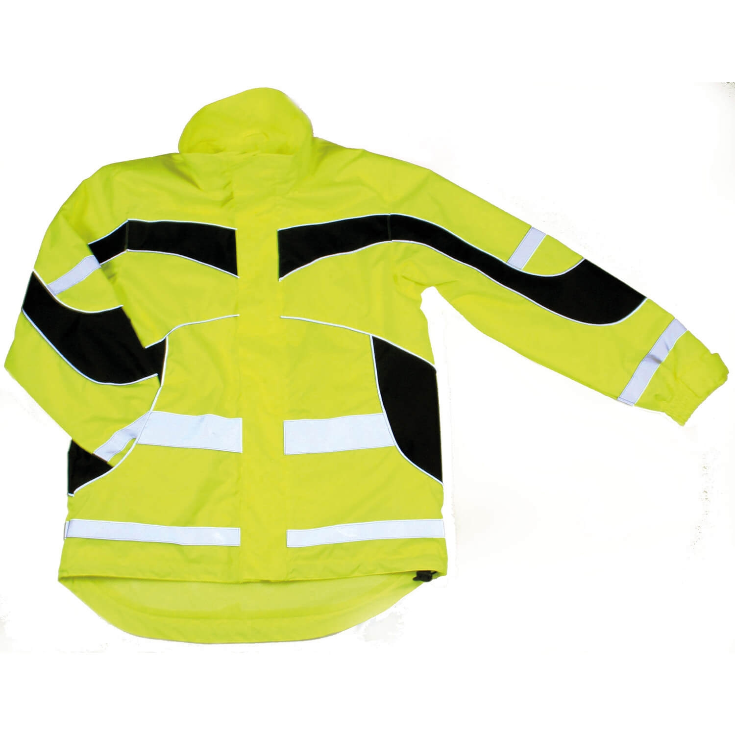 EQUISAFETY LIGHTWEIGHT WATERPROOF HI-VIS JACKET Yellow Small