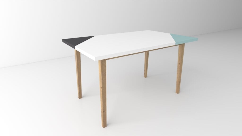 Oak Coffee Table Rectangle – White Breeze