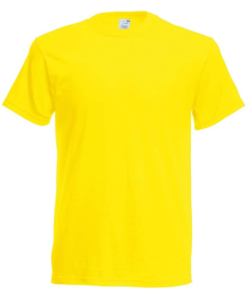 Fruit Of The Loom Original T-Shirt – Yellow – S – Uniforms Online