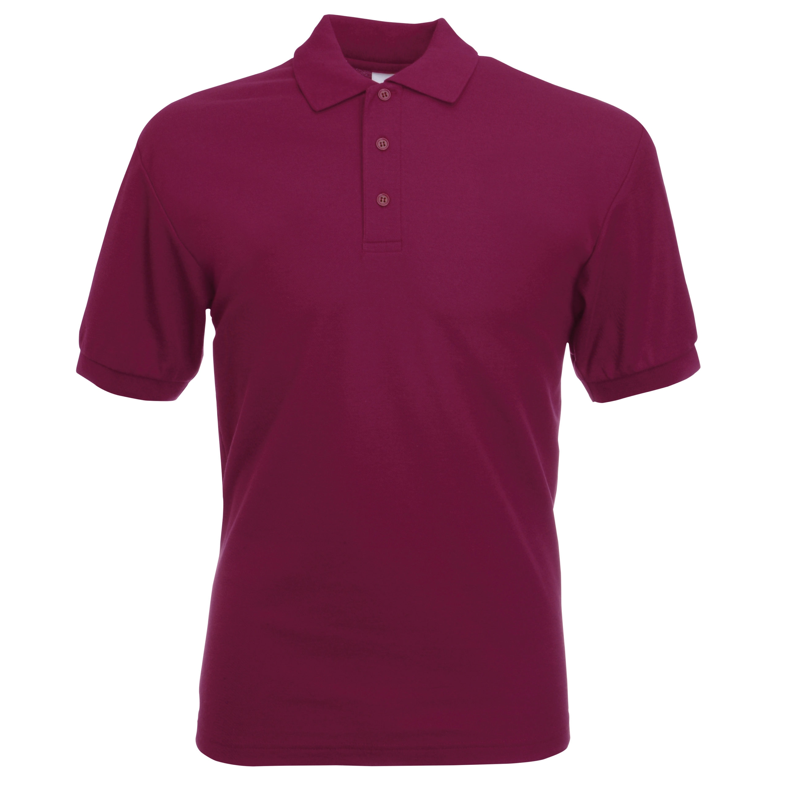 Fruit Of The Loom Men’s 65/35 Polo Shirt – Burgundy – S – Uniforms Online