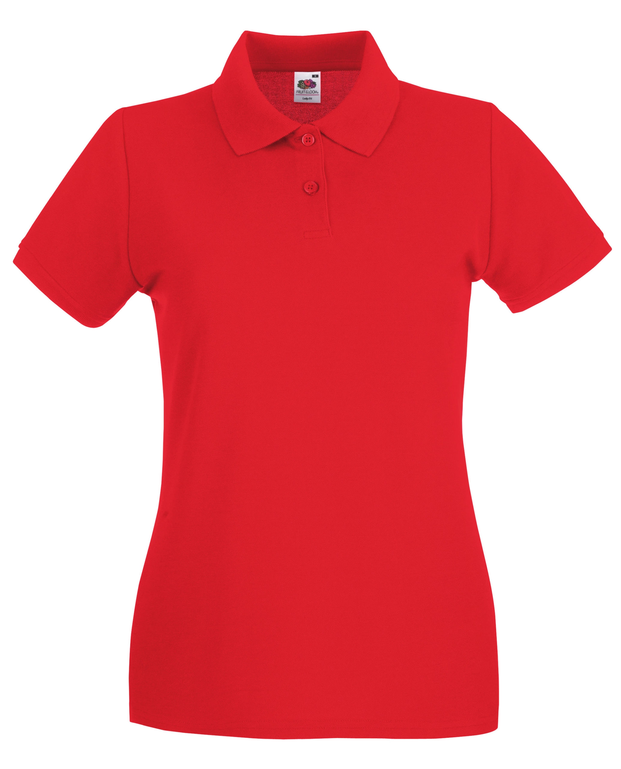 Fruit Of The Loom Women’s Premium Polo Shirt – Red – S – Uniforms Online