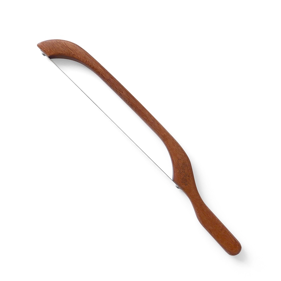 Original Sapele Fiddle Bow Bread Knife Bread Saw – Right Handed – JonoKnife