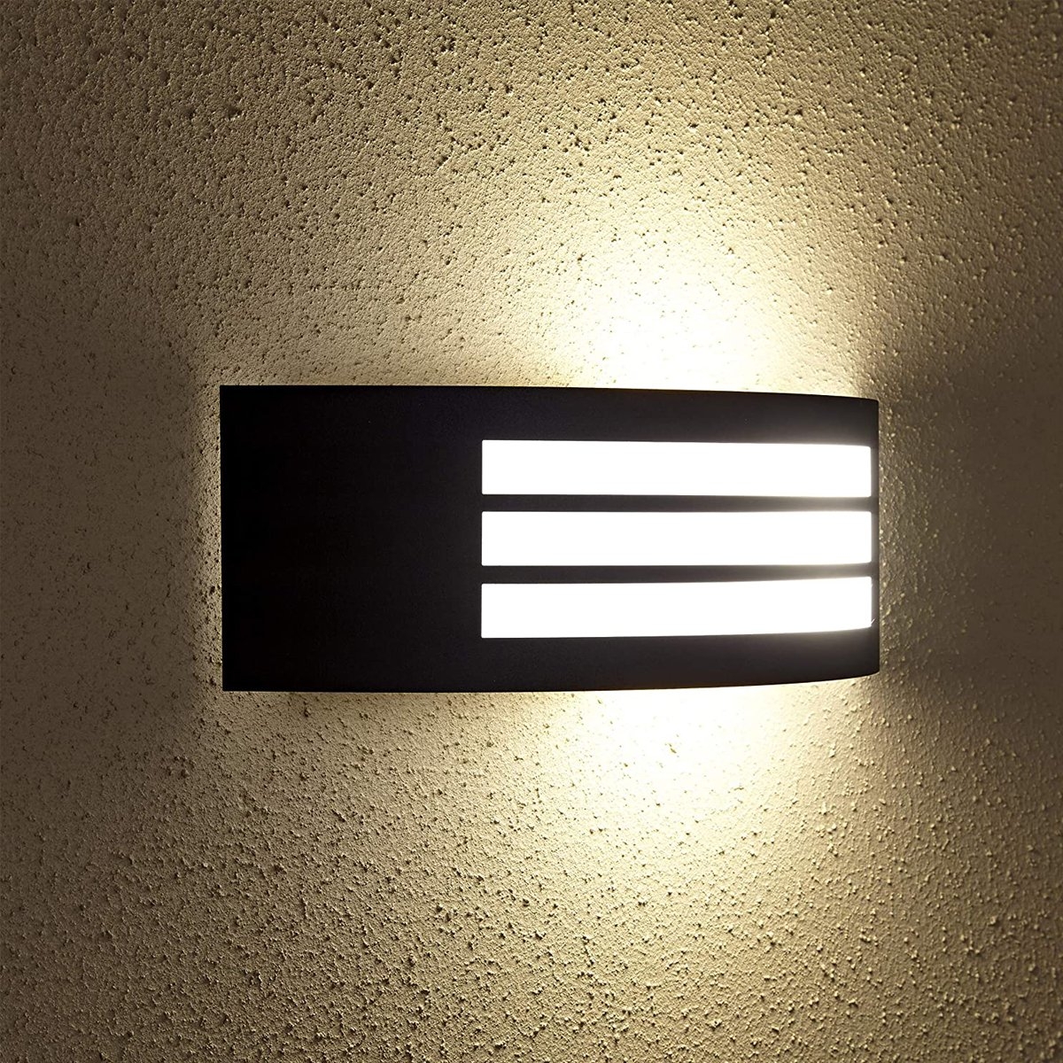 Curved Arc Outdoor Wall Light – Choice Of Colours Black – By CGC Interiors