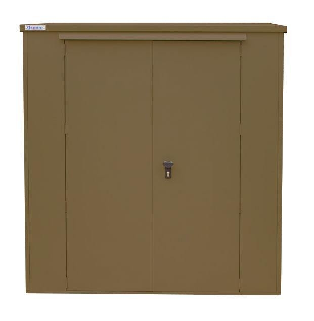 6×3 SafeStor Harrogate Secure Metal Garden Shed, Brown – Steel – Kintech – Spearhead Outdoors