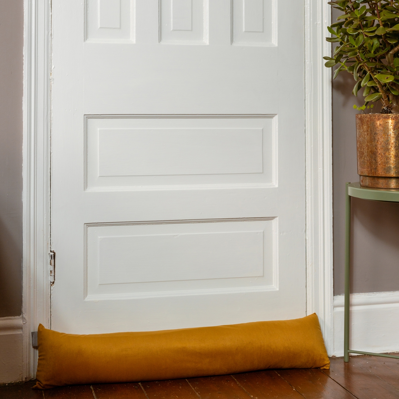 Celina Digby Luxury Velvet Draught Excluder – Saffron (Available in 2 Sizes) Extra Large (110cm length)