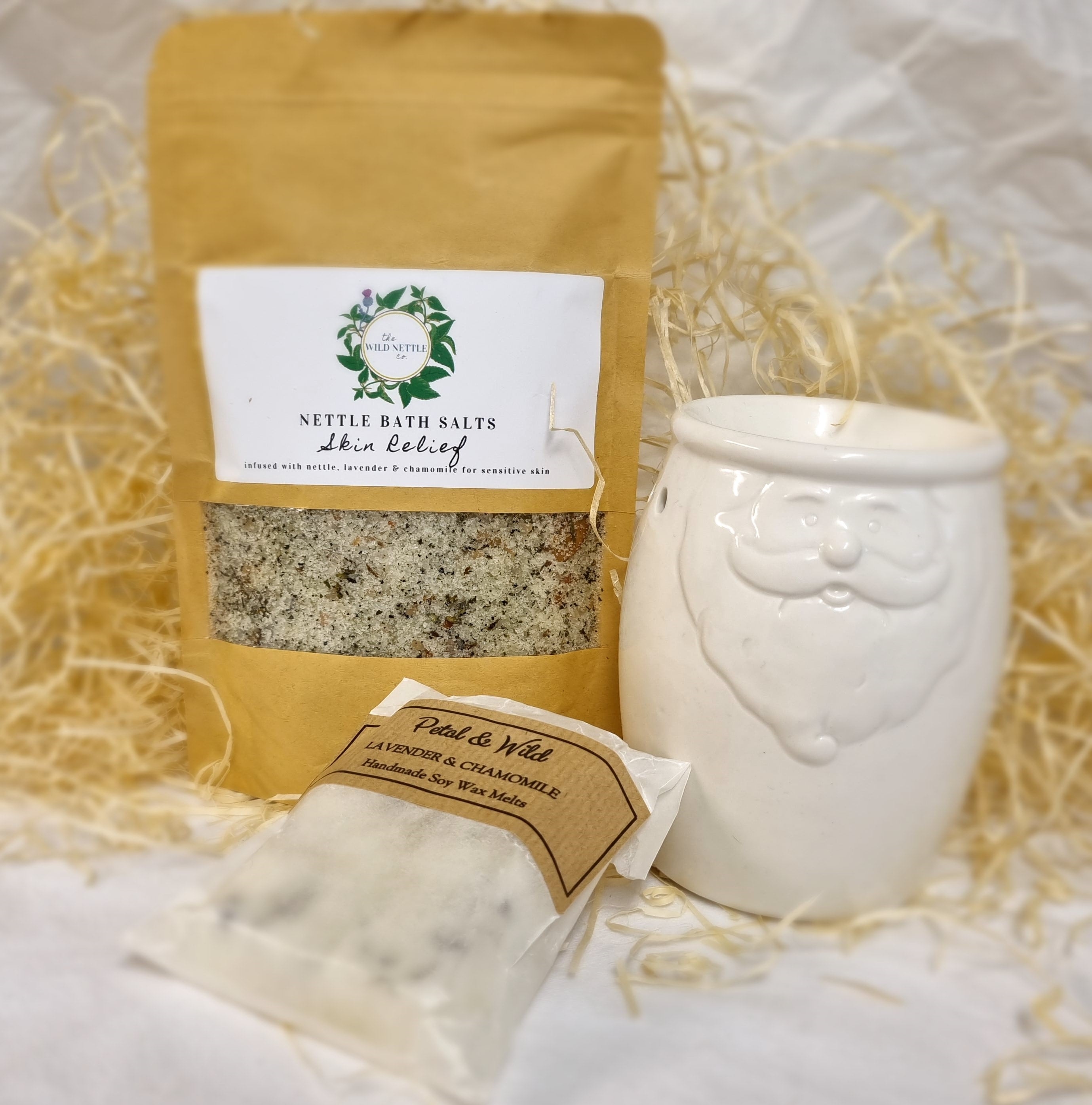 Soak & Soothe – Relaxing Bath Set – Santa – The Wild Nettle Co