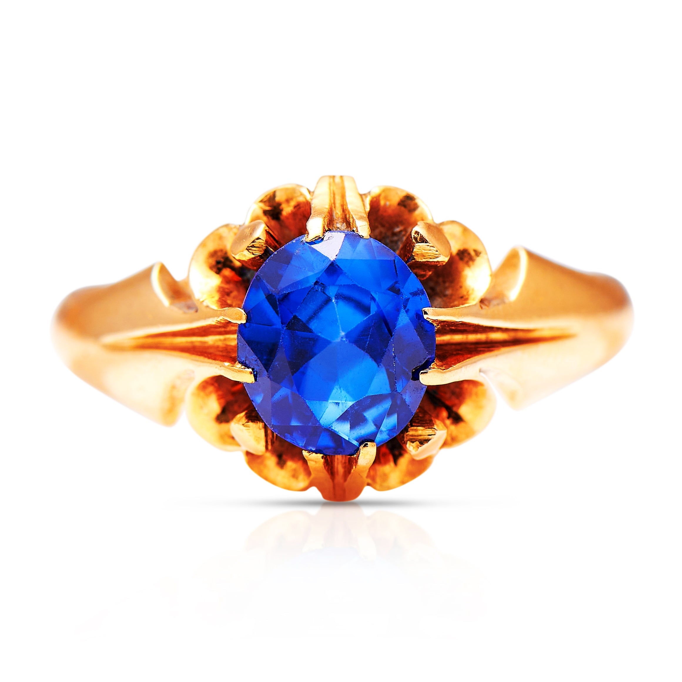 Engagement | Victorian, 18ct Gold Sapphire Ring – Vintage Ring – Antique Ring Boutique