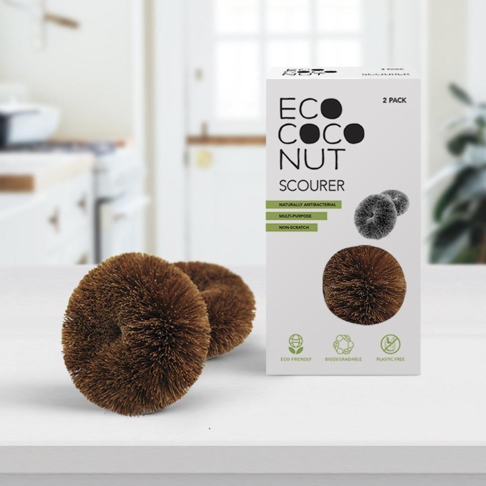 EcoCoconut Twin Pack Scourers – Eco Living