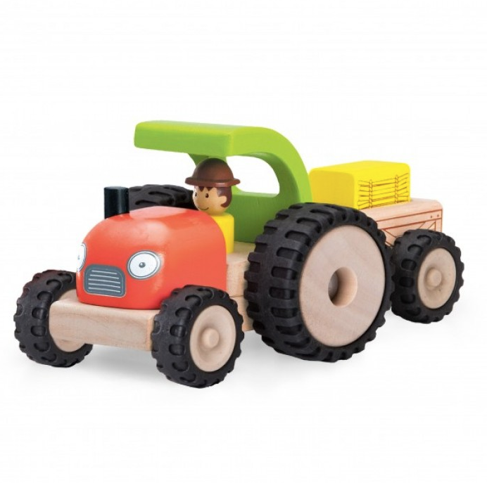 Mini Wooden Tractor Toy (Gives 2 meals)