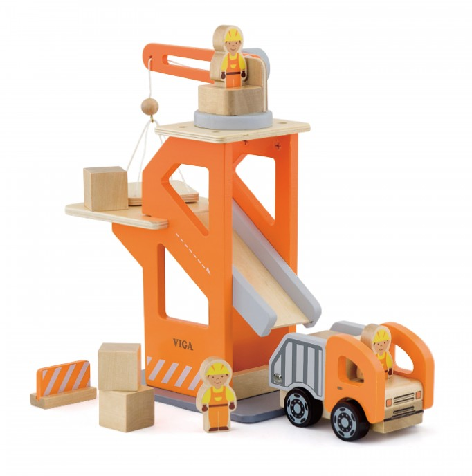 Wooden Crane Lift With Dumper (Gives 4 meals)