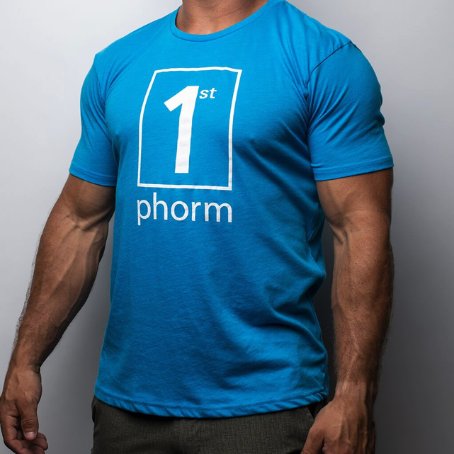 1st Phorm Generation 1P Premium T-Shirt (Blue) – Clothing – A-list Nutrition