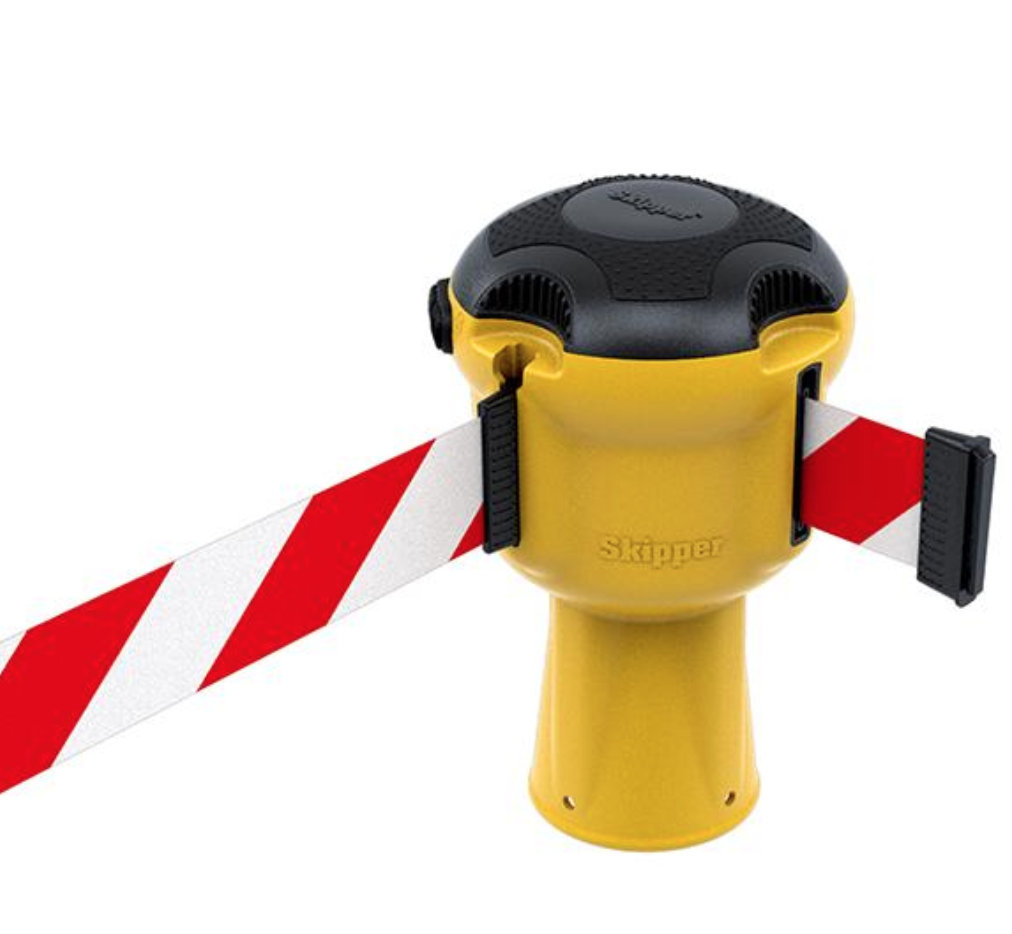 Skipper™ Barrier – 9 Metre Tape – Yellow White / Red Chevron Street Solutions UK