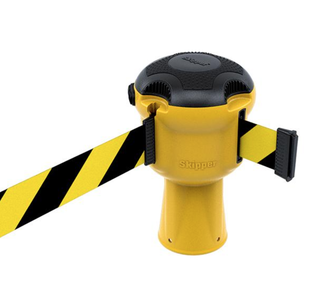 Skipper™ Barrier – 9 Metre Tape – Yellow Black / Yellow Cheveron Street Solutions UK