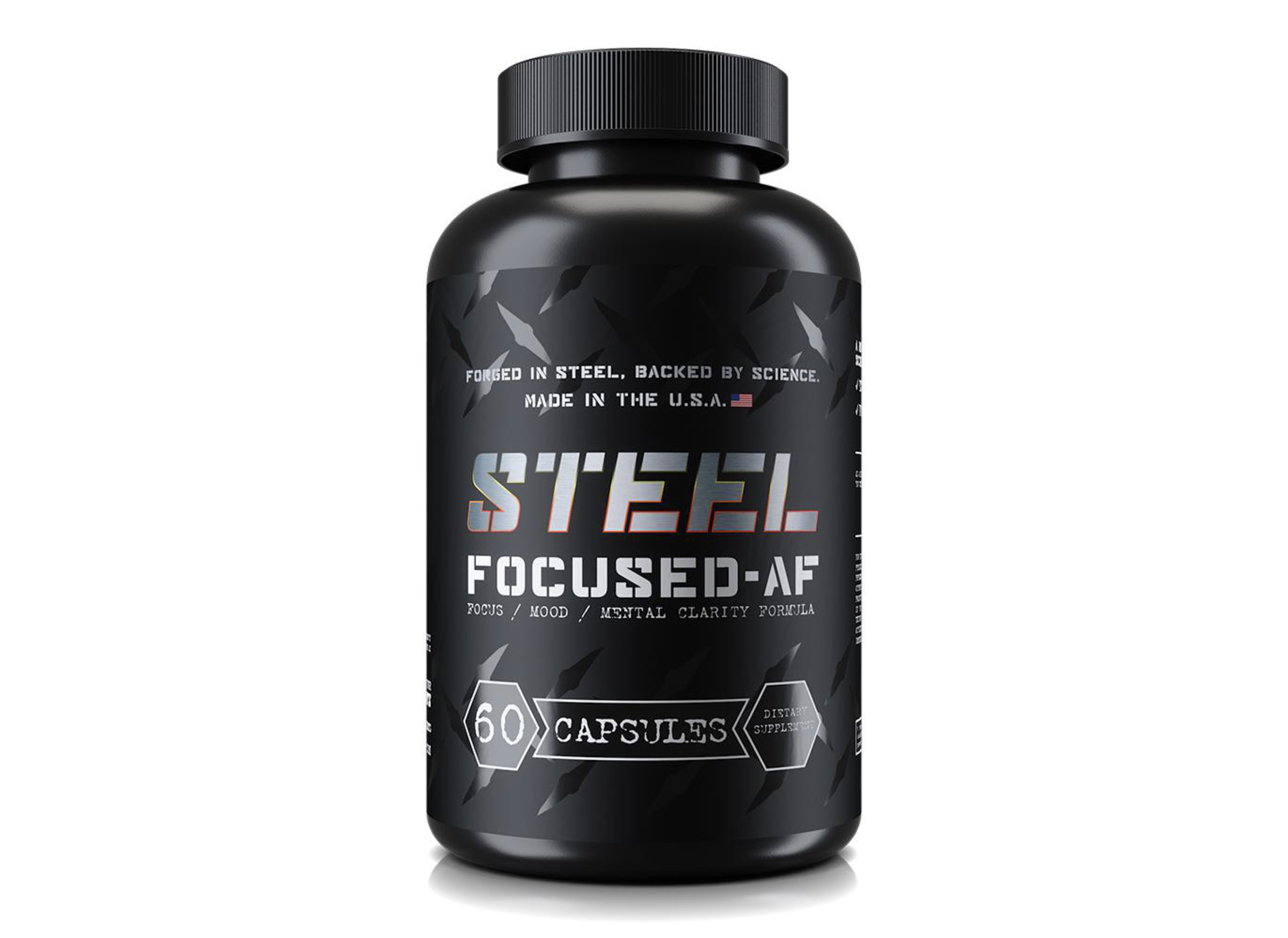 Steel Supplements FOCUSED-AF – MENTAL FOCUS – Professional Supplements & Protein From A-list Nutrition