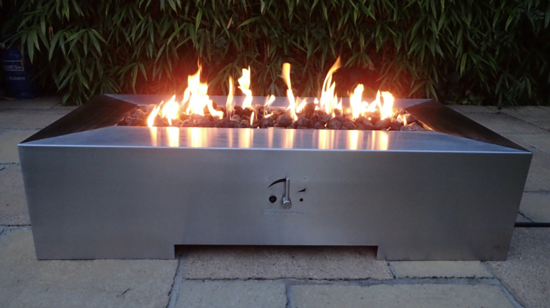 Brightstar Fires Orion Gas Rectangular Fire Pit Table – Mains Gas – Outdoor Fire Pit – Forno Boutique