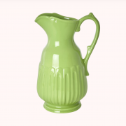 Decorative Large Neon Green Ceramic Jug | The Design Yard