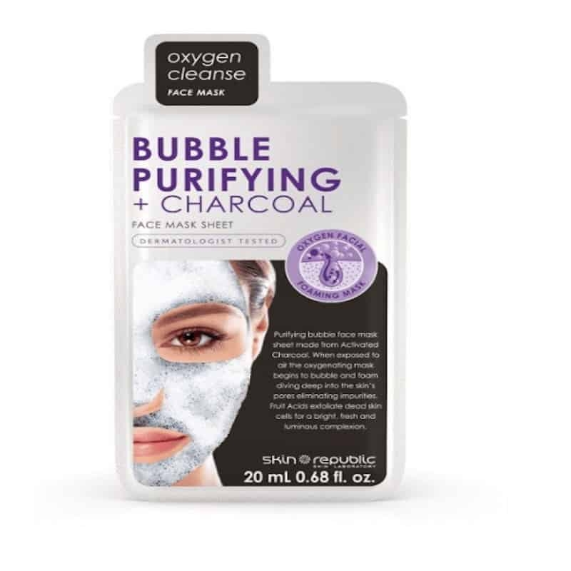 Skin Republic Bubble Charcoal Face Sheet Mask – 20ml – Caplet Pharmacy