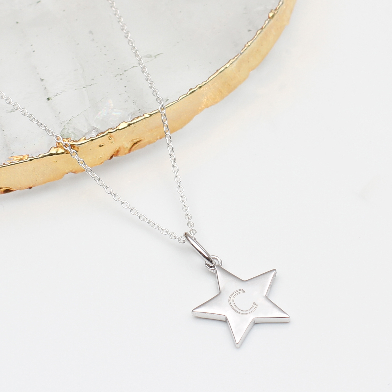 Personalised Sterling Silver Star Charm Necklace – Hurley Burley