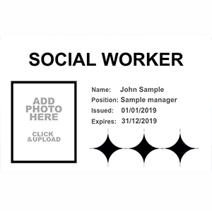 Social Worker Badges – Healthcare ID Cards – PCL Media