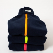 King Charles Spaniel Dog Coat Small – Navy Blue – Orange – Stix & Co