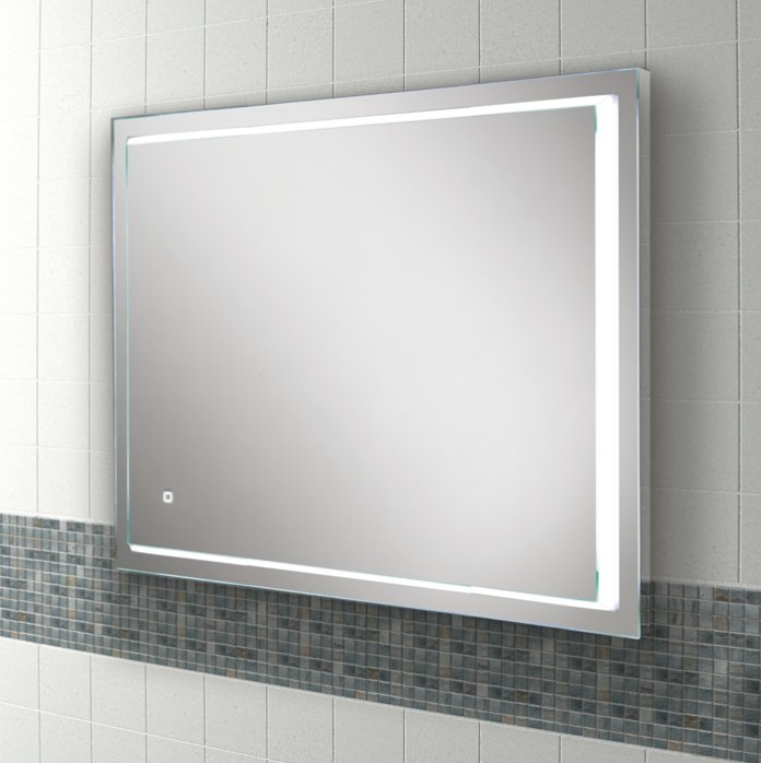 HiB Spectre – Rectangular LED Illuminated Bathroom Mirror – Spectre 100: H60 X W100 x D5cm – HiB LED Illuminated Bathroom Mirrors – Stylishly
