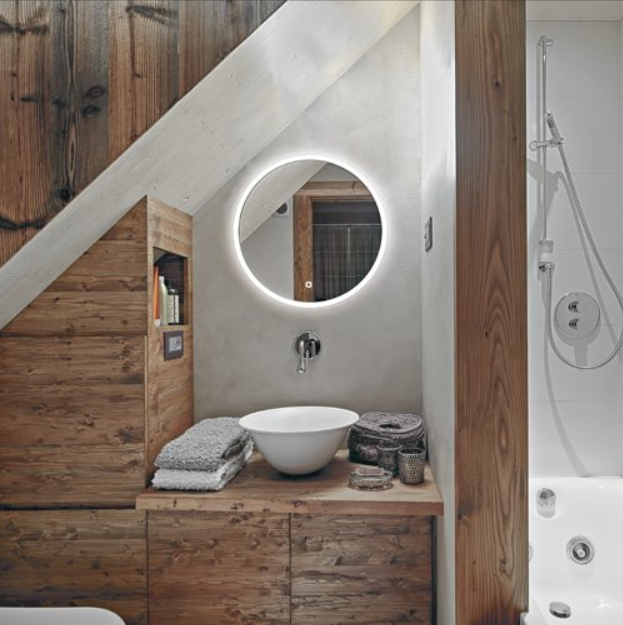 HiB Sphere – Round Circular LED Illuminated Bathroom Mirror – Sphere 60: Ø60 x D3cm – HiB LED Illuminated Bathroom Mirrors – Stylishly Sophisticated