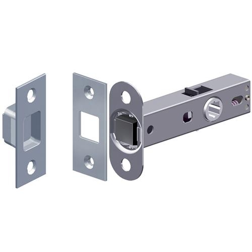 Tubular Magnetic Door Latch (Square Corners) – Polished Brass