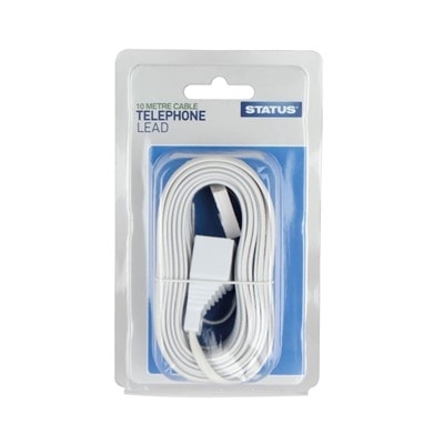 Electrical Leads & Extensions Status 10m Telephone Lead – TotalDIY