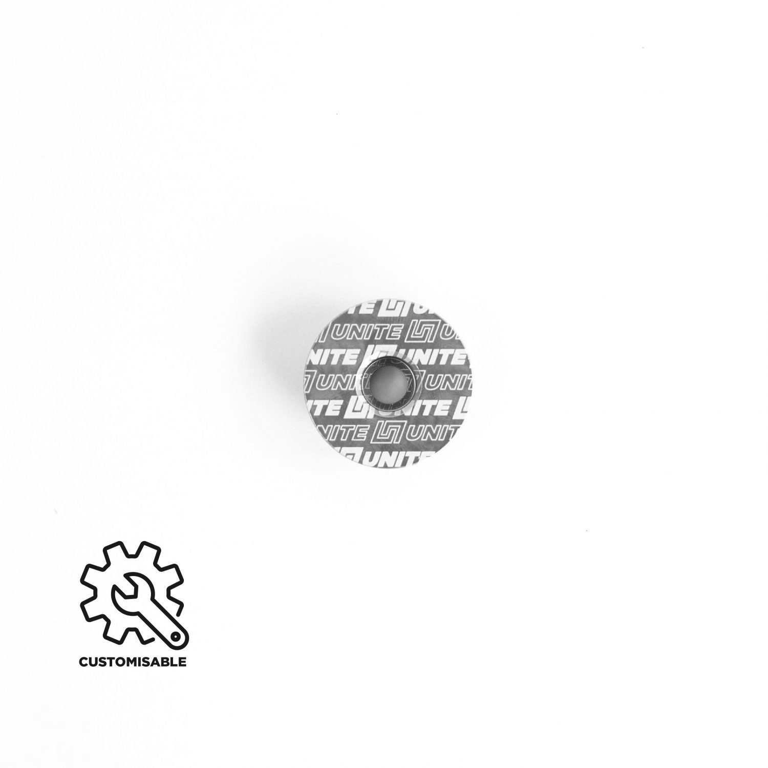 Unite Stem Cap – Custom Engraved Silver