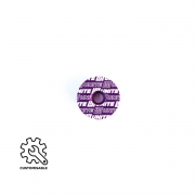 Unite Stem Cap – Custom Engraved Purple