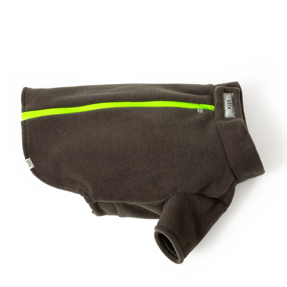 Dog Coats for French Bulldogs – Dog Coats by Stix and Co. S – Earth Green – Yellow