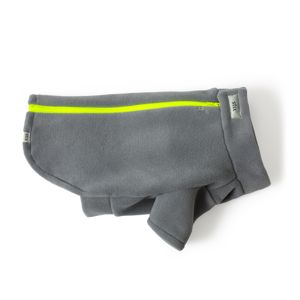 Dog Coats for French Bulldogs – Dog Coats by Stix and Co. L – Light Grey – Yellow