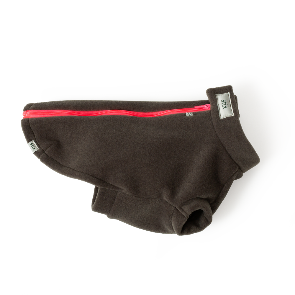 Dog Coats for Maltipoos – Dog Coats by Stix and Co. L – Earth Green – Pink