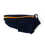 Dog Coats for Large Terriers – Dog Coats by Stix and Co. S – Navy Blue – Orange