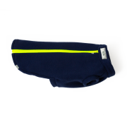 Dog Coats for Lhasa Apsos – Dog Coats by Stix and Co. M – Navy Blue – Yellow