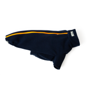 Dog Coats for Whippets – Dog Coats by Stix and Co. XS – Navy Blue – Orange