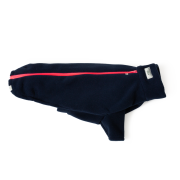 Dog Coats for Greyhounds – Dog Coats by Stix and Co. L – Navy Blue – Pink